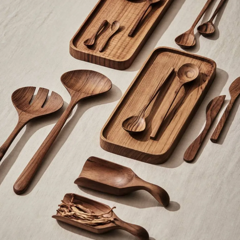 Smörknivar, teak