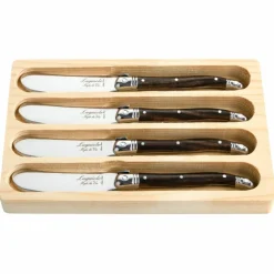 Smörkniv 4-pack, svart