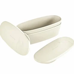 SnapBox förvaringsburk oval 2-pack, sage green