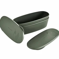 SnapBox förvaringsburk oval 2-pack, sage green