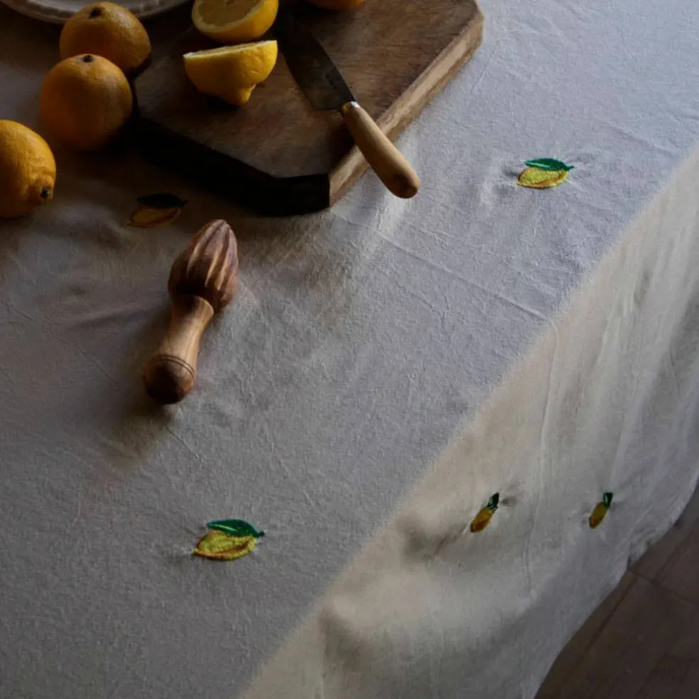 Soda Lemon bordsduk 330x145 cm, beige