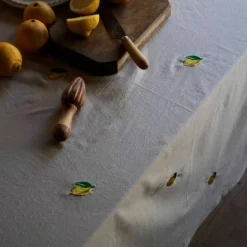 Soda Lemon bordsduk 180x145 cm, beige
