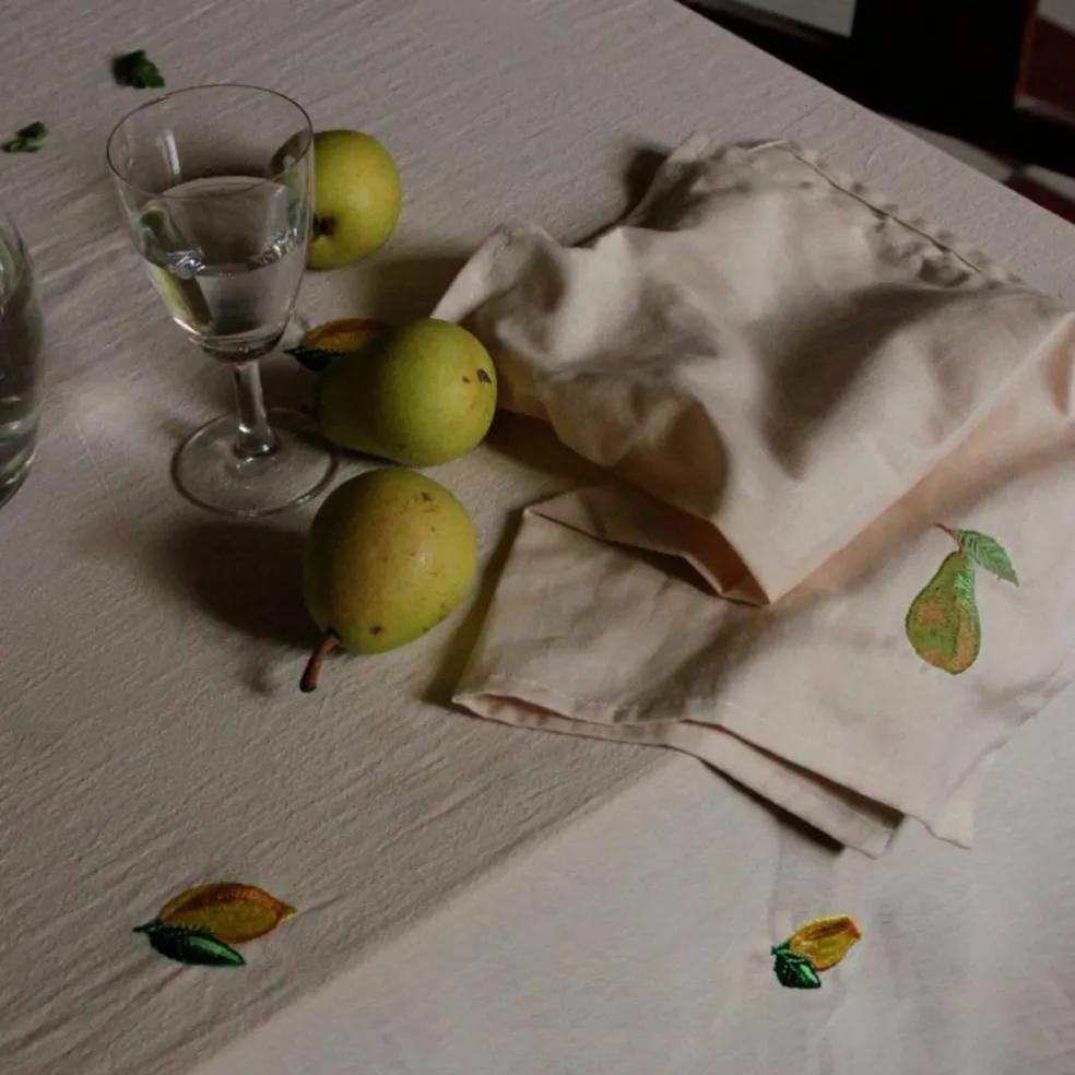 Soda Lemon bordsduk 250x145 cm, beige