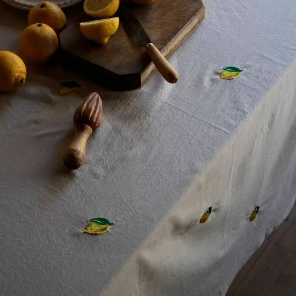 Soda Lemon bordsduk 250x145 cm, beige