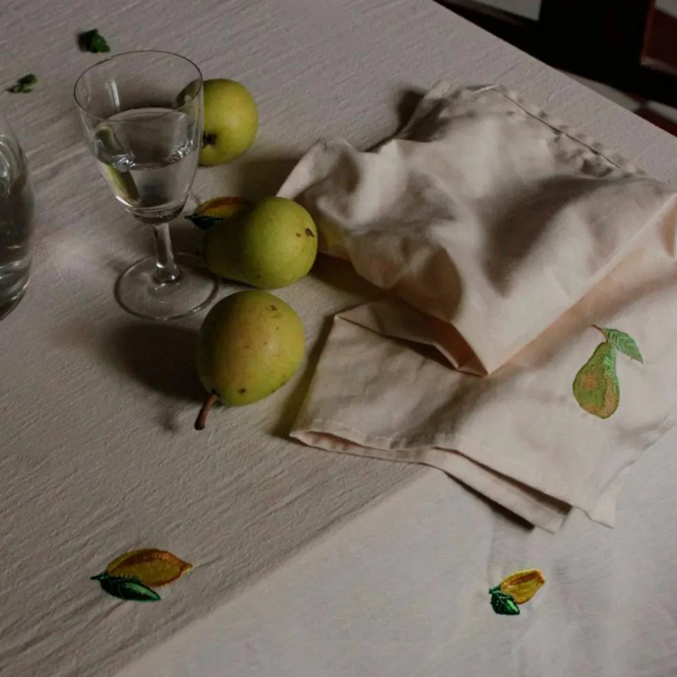 Soda Lemon bordsduk 250x145 cm, beige