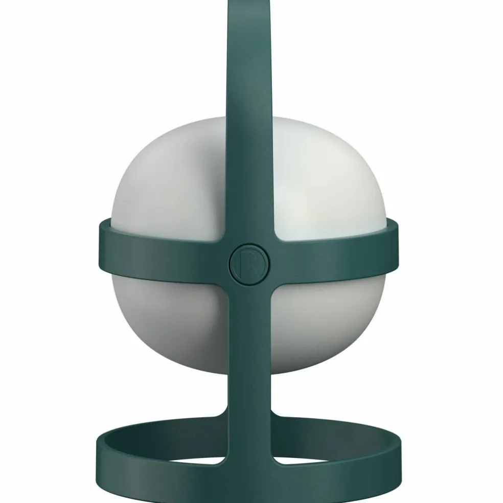 Solar Circular lampa 25 cm, grön