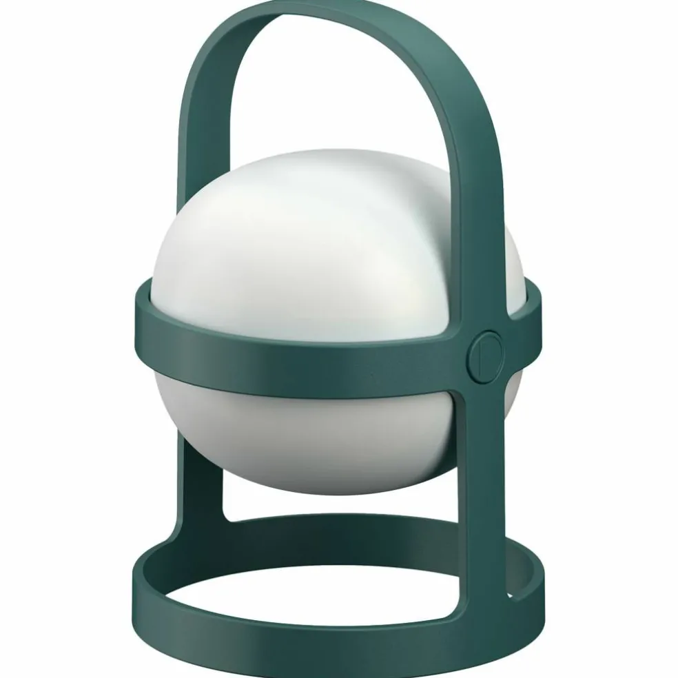 Solar Circular lampa 25 cm, grön