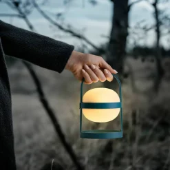 Solar Circular lampa 18,5 cm, grön