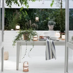 Solar Circular lampa 18,5 cm, terrakotta