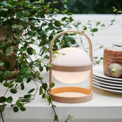 Solar Circular lampa 18,5 cm, wheat