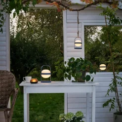 Solar Circular lampa 18,5 cm, wheat