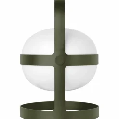 Solar lampa olivgrön 34 cm.