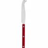Solid ostkniv 25 cm, burgundy