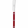 Solid smörkniv 14 cm, burgundy