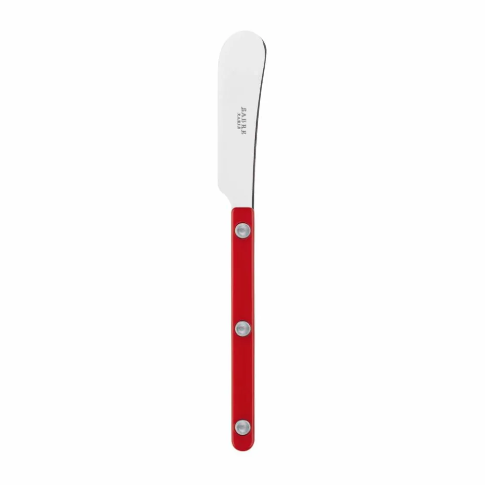 Solid smörkniv 14 cm, burgundy