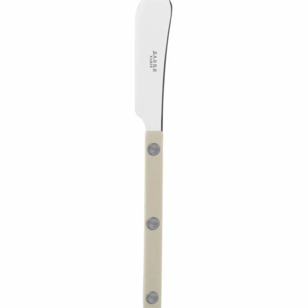 Solid smörkniv 14 cm, light kaki