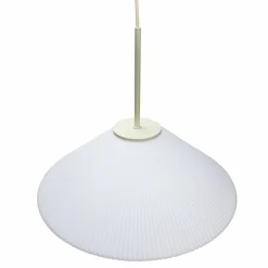 Solid taklampa 44 cm, sand/vit