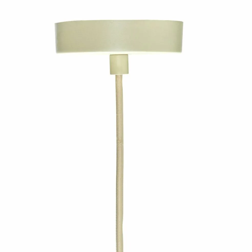 Solid taklampa 44 cm, sand/vit