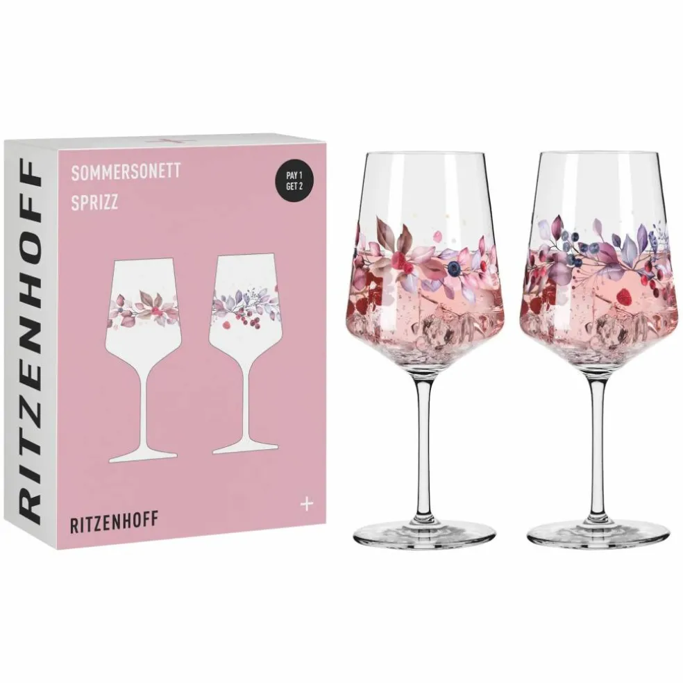 Sommersonett No. 17&18 vinglas, 2 st