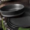 Sopptallrik, titanium black