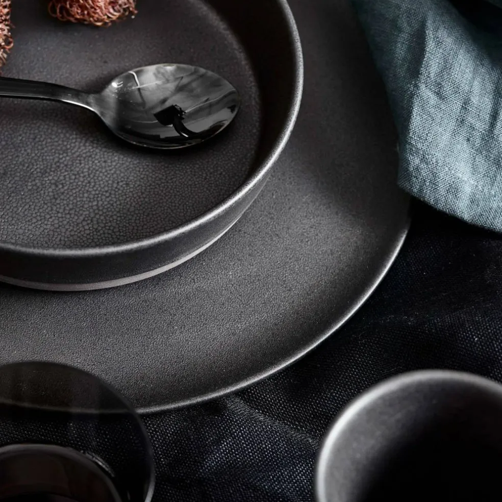 Sopptallrik, titanium black