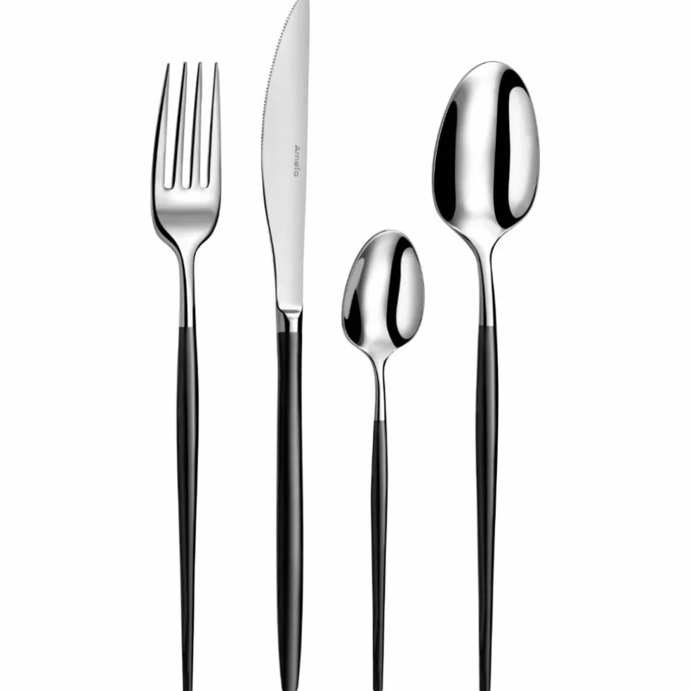 Soprano bestickset 16 delar, svart