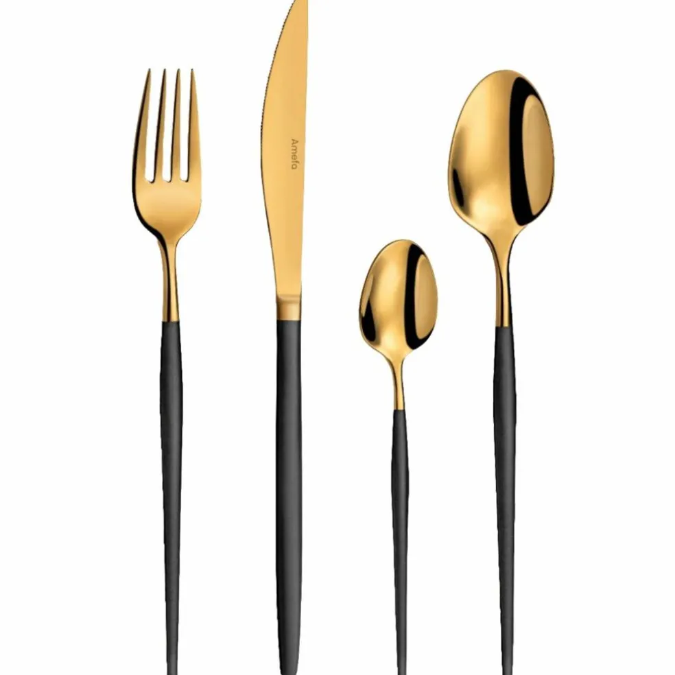 Soprano bestickset 16 delar, svart