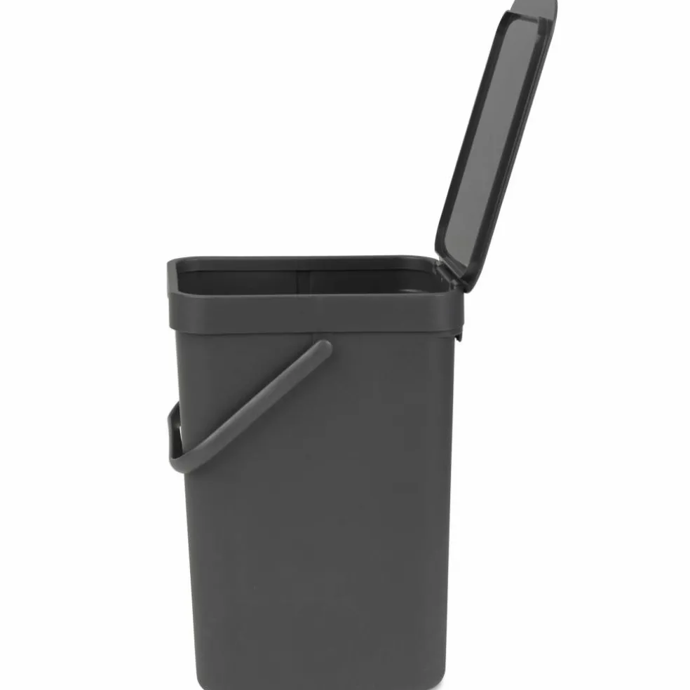 Sort & Go avfallshink 6 liter, mörkgrå