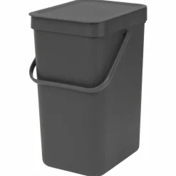 Sort & Go avfallshink 12 liter, mörkergrå