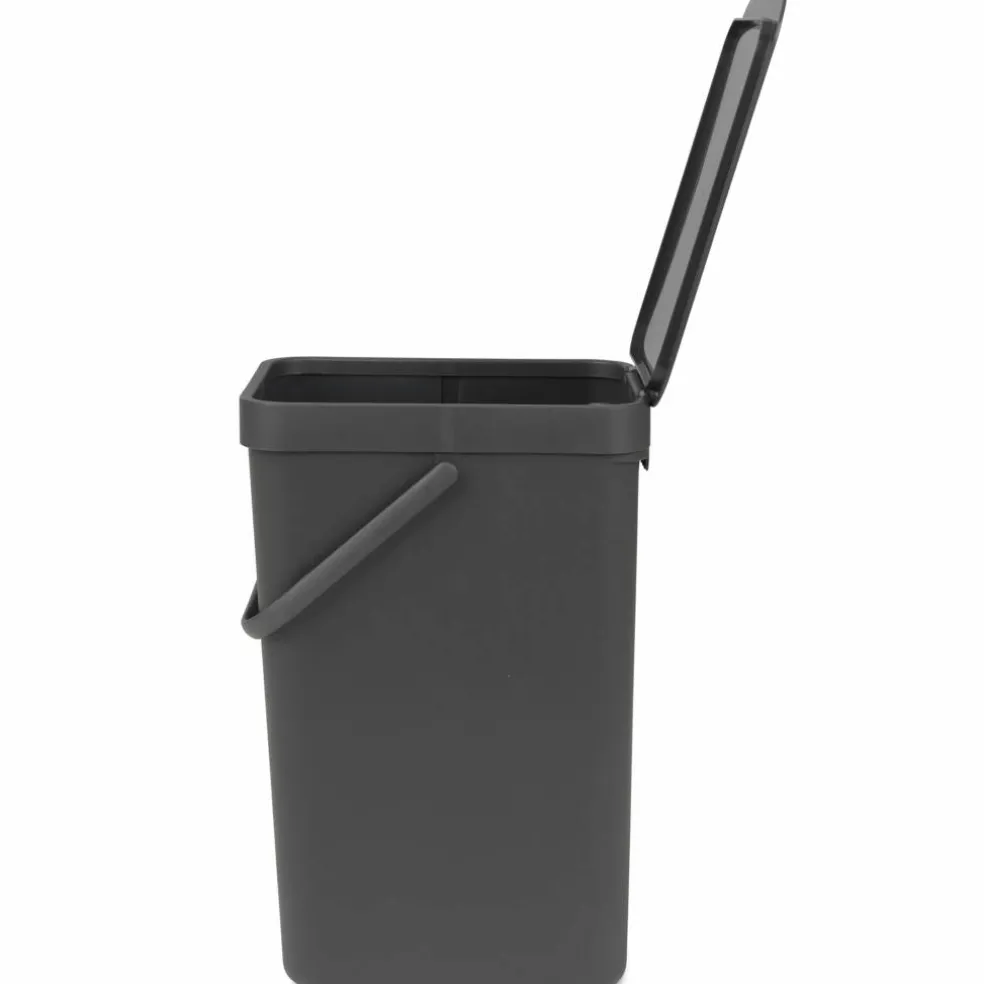 Sort & Go avfallshink 12 liter, mörkergrå