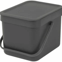 Sort & Go avfallshink 40 liter, mörkgrå