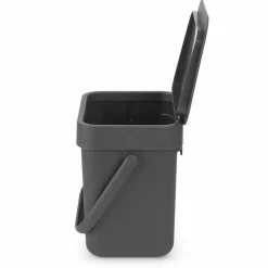 Sort & Go avfallshink 25 liter, mörkgrå