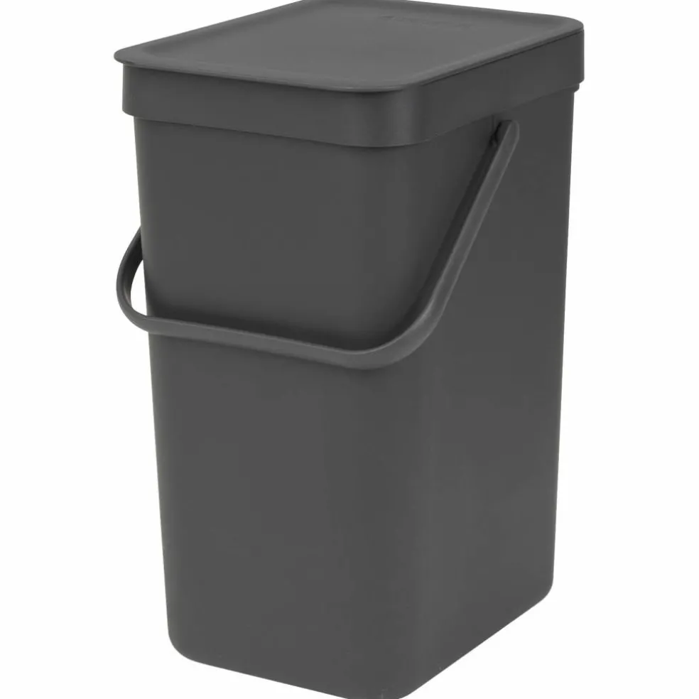 Sort & Go avfallshink 25 liter, mörkgrå