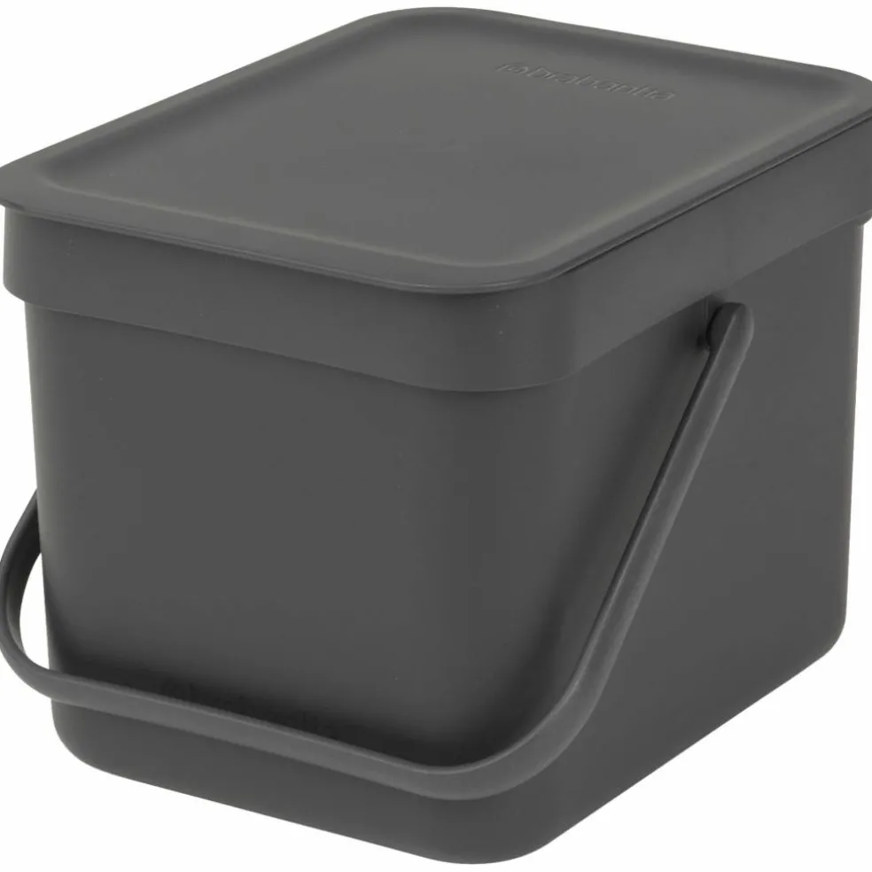 Sort & Go avfallshink 25 liter, mörkgrå