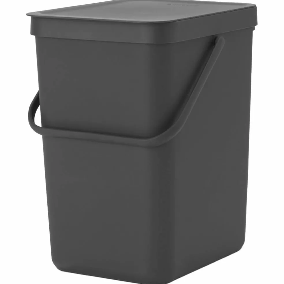 Sort & Go avfallshink 25 liter, mörkgrå