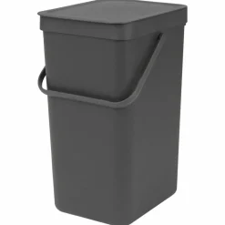 Sort & Go avfallshink 25 liter, mörkgrå