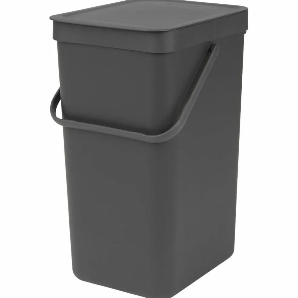 Sort & Go avfallshink 25 liter, mörkgrå