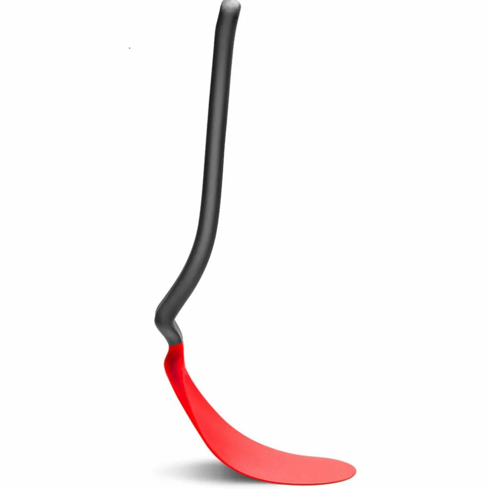 Spatel/stekspade, svart/röd