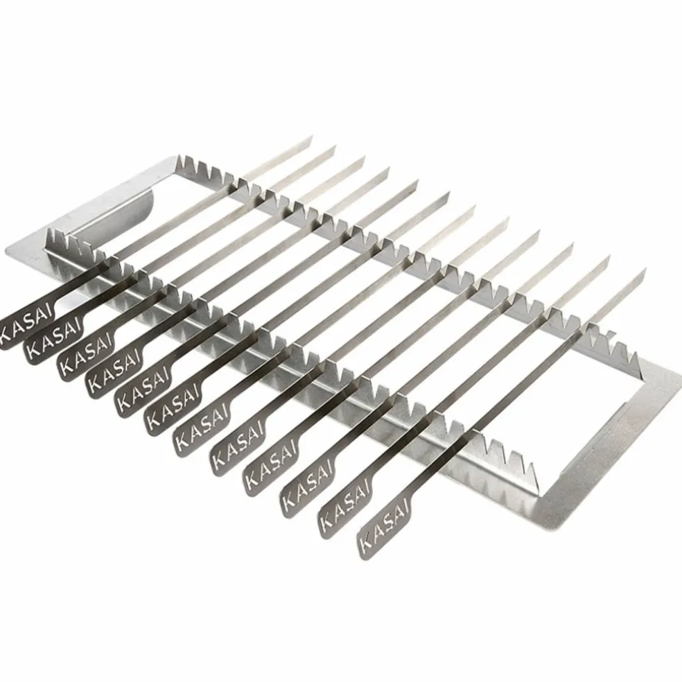 Spettstativ & grillspett 12 st (XL)