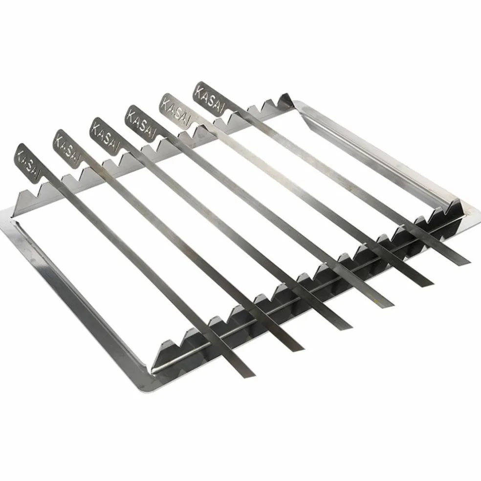 Spettstativ & grillspett 12 st (XL)