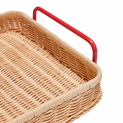Splint bricka, röd/neutral