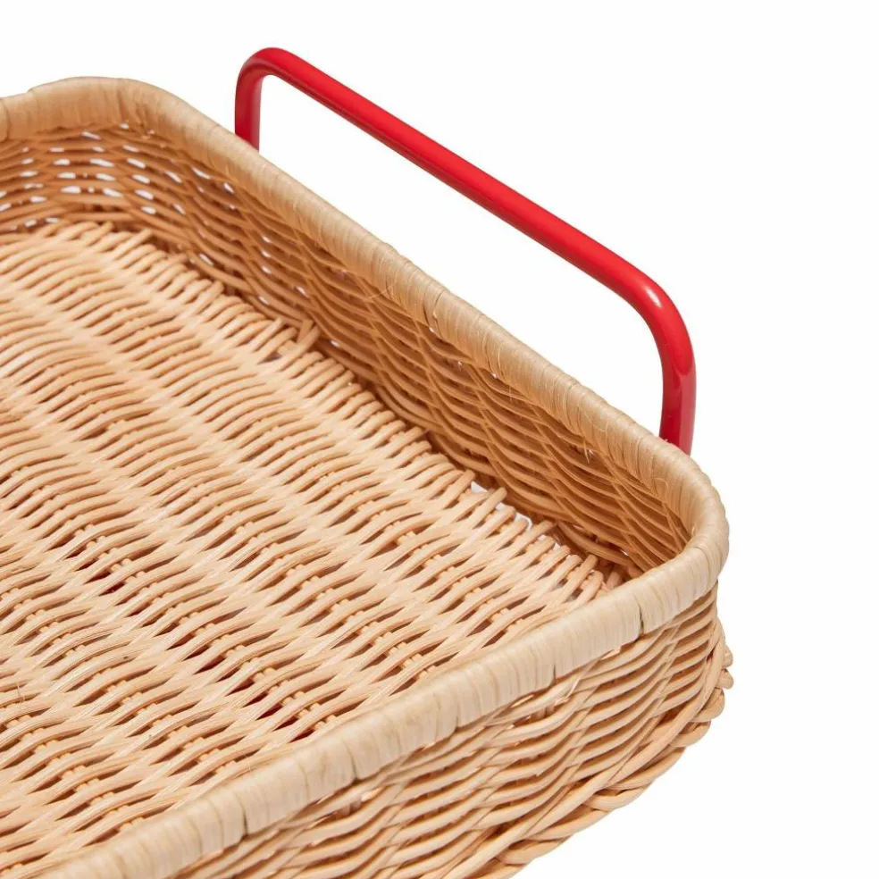 Splint bricka, röd/neutral