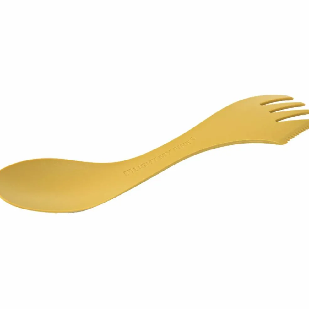 Spork large serving, hazy blue