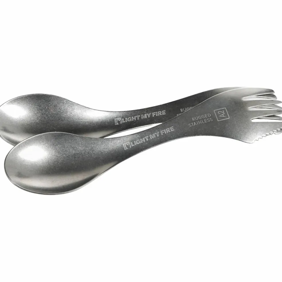 Spork 2-pack, rostfritt stål