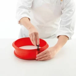 Springform med tallrik 15 cm, röd
