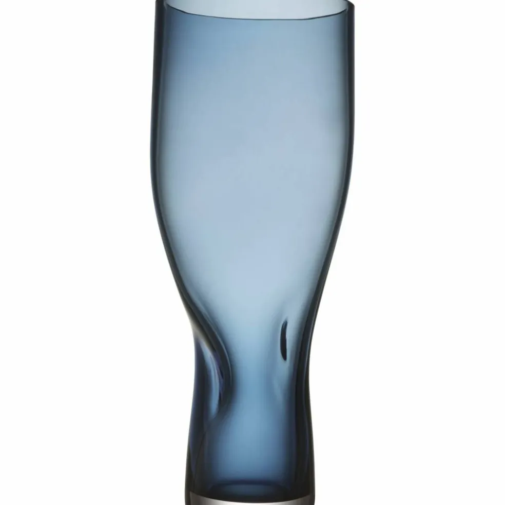 Squeeze vas 34 cm, blå