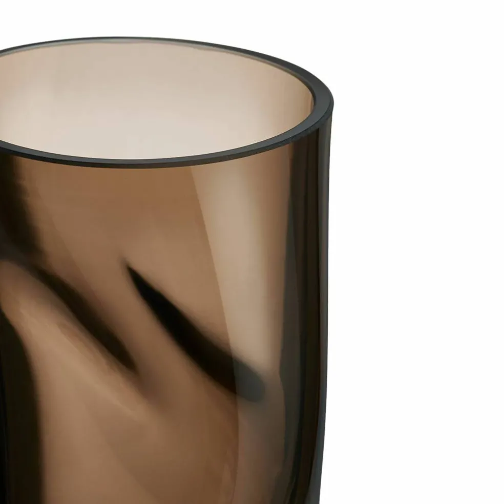 Squeeze vas 23 cm, smokey brown