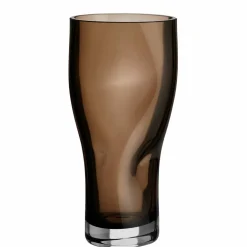 Squeeze vas 23 cm, smokey brown