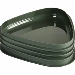 StackPlate tallrik 4-pack, sage green