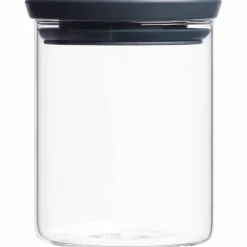 Stapelbar glasburk 0,6 liter, transparent